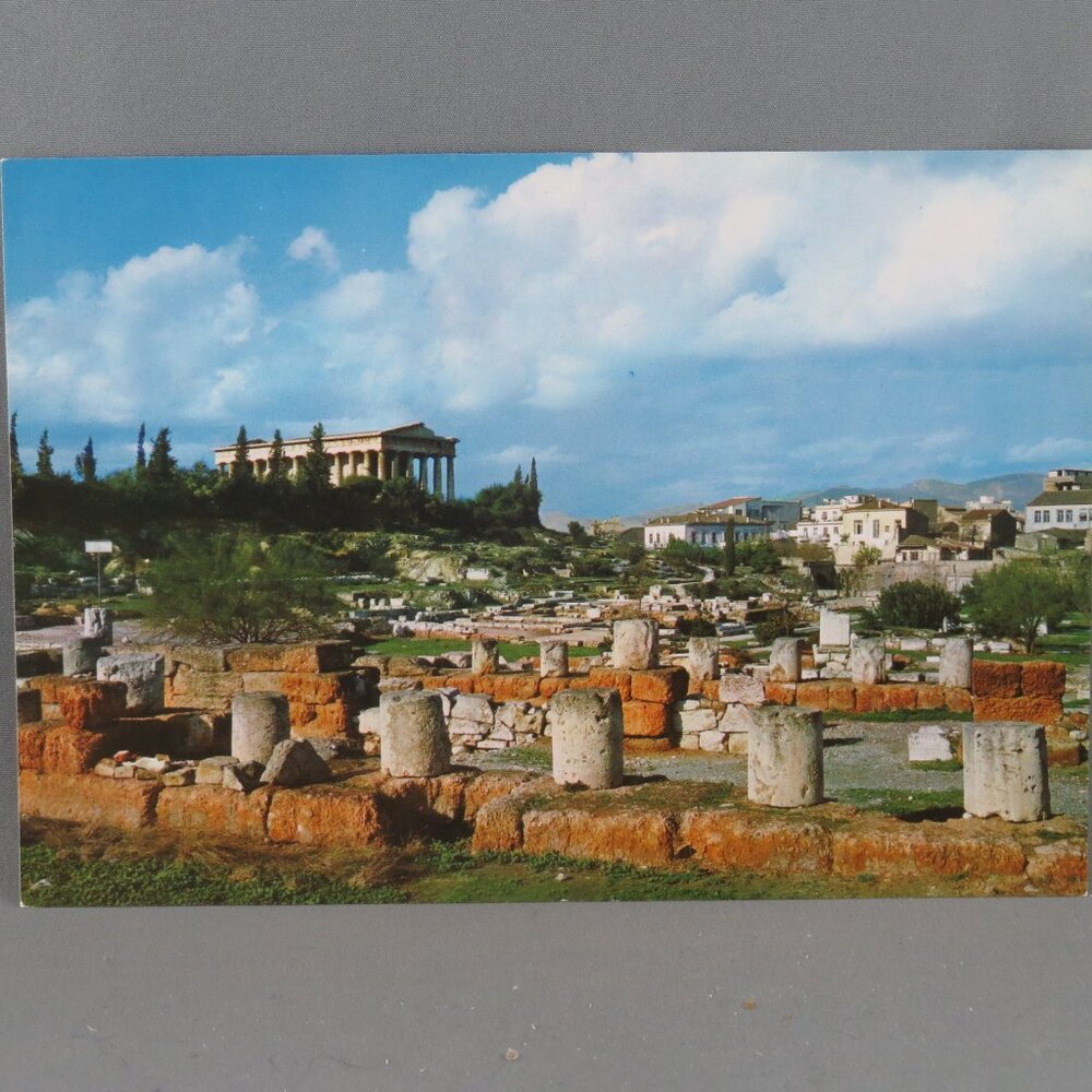 Vintage Postcard - The Theseum Temple of Hephaistos Athens - Hannibal